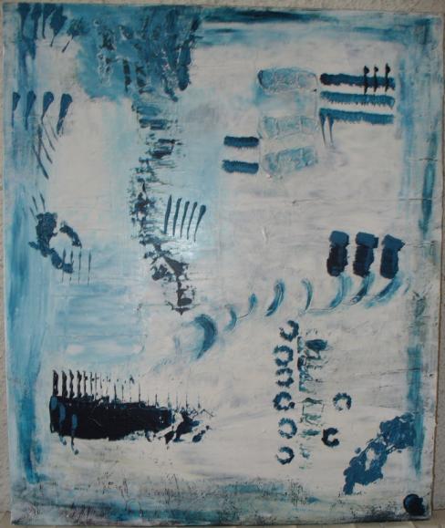 Abstrait glacé à la neige - Charlène Chambas