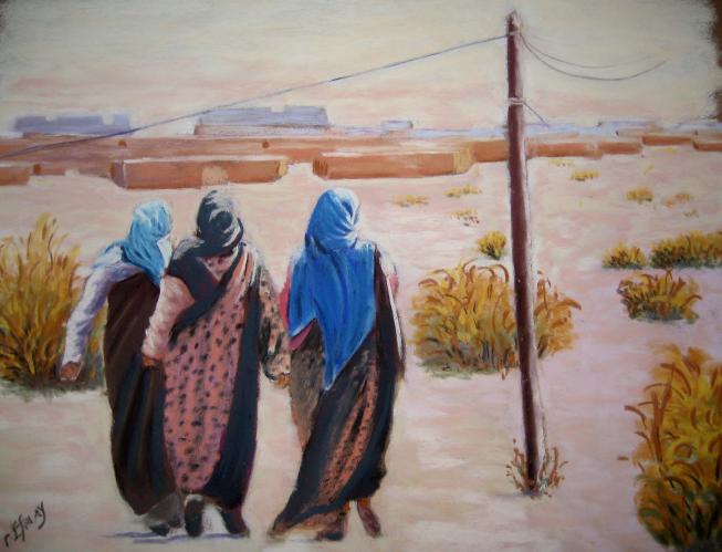 vers la casbah - Robert Esnay - Click to enlarge
