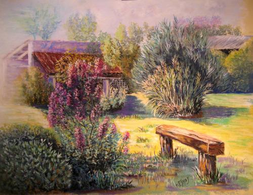 coin de jardin - Robert Esnay