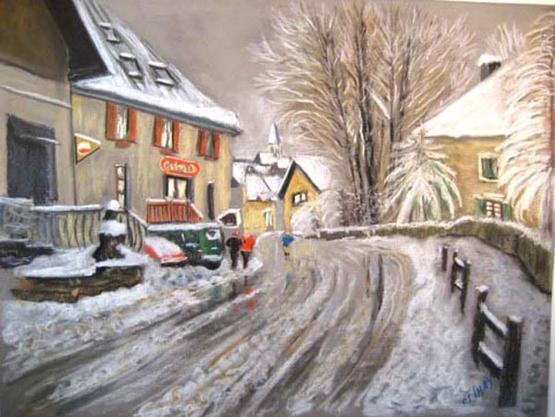 rue enneigée - Robert Esnay