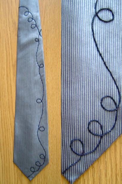 Blue Stripes tie - Marina Gershman