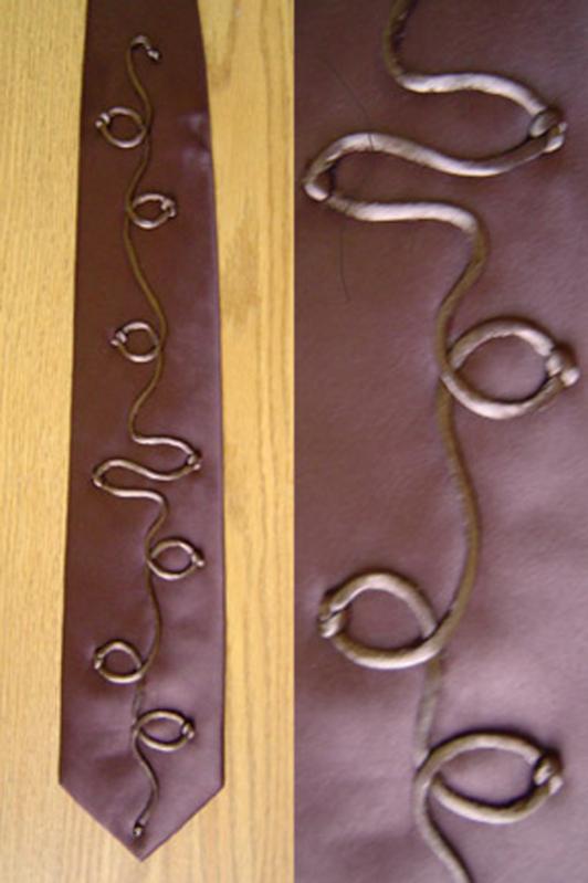 Brown knot tie - Marina Gershman