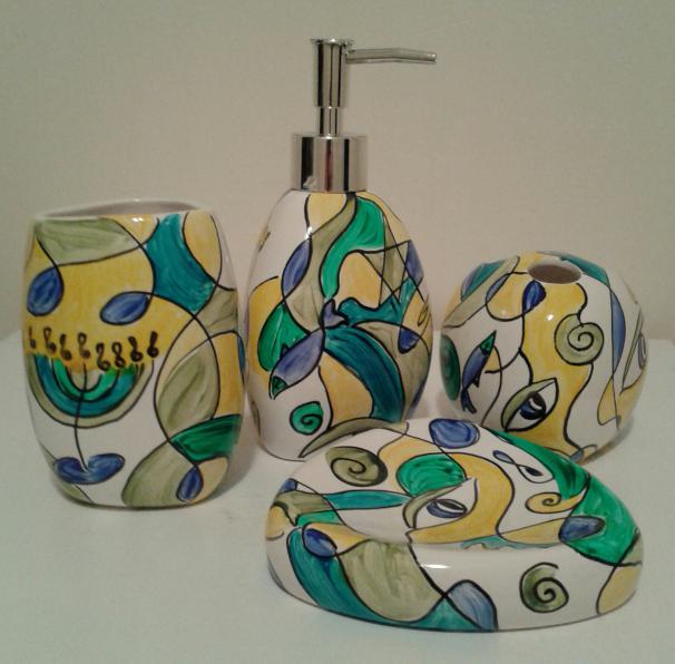 Ceramic Bathroom Set - Marina Gershman - Cliquer pour afficher en grand