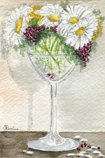Daisies in a glass - Marina Gershman