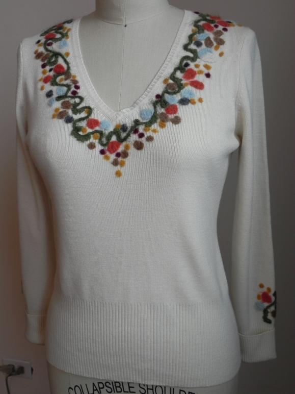 Felted Cream Top - Marina Gershman - Cliquer pour afficher en grand