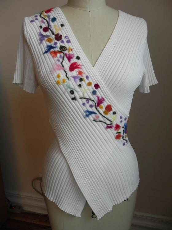 Felted White Top - Marina Gershman
