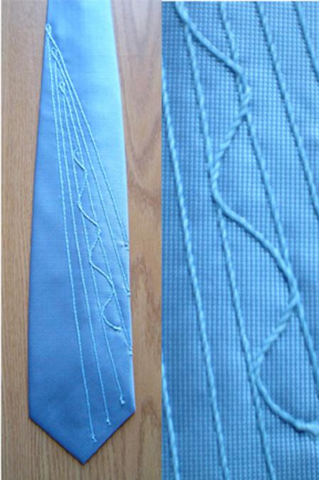 Blue rays tie - Marina Gershman