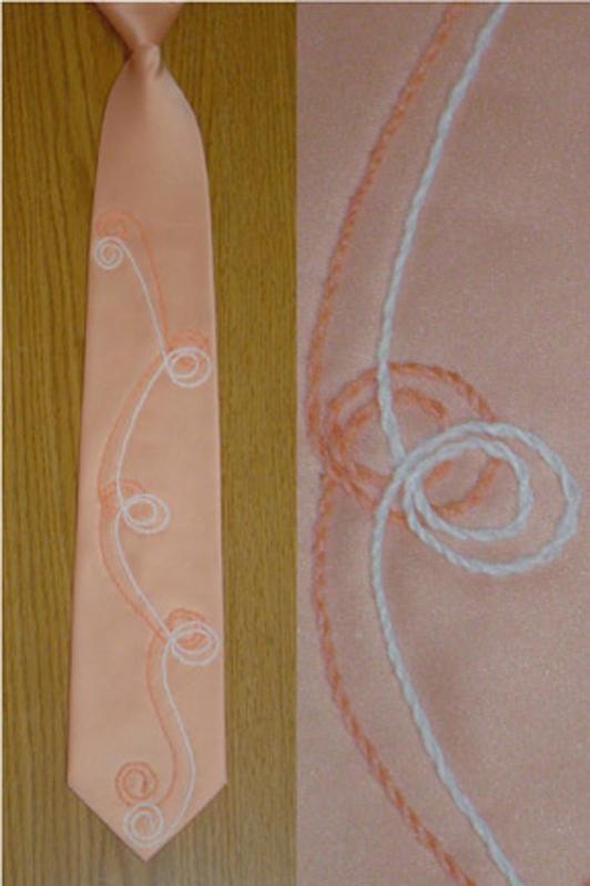 Light coral tie - Marina Gershman