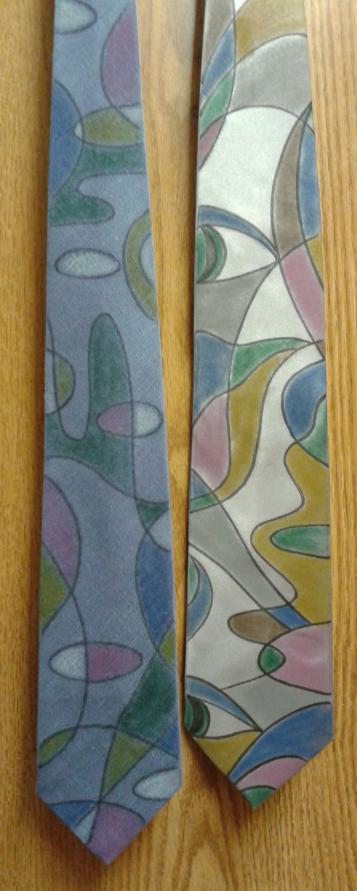 Pastel Ties, light and dark grey - Marina Gershman
