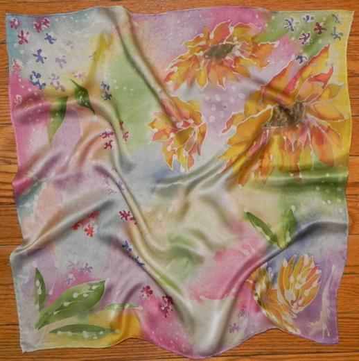 Sunflower scarf - Marina Gershman