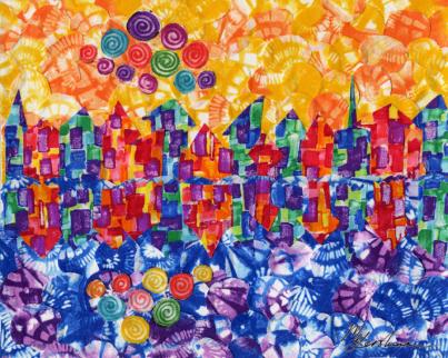 Town Reflections - Marina Gershman