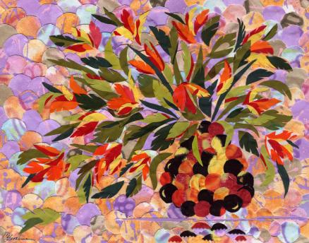 Vase with Tulips - Marina Gershman