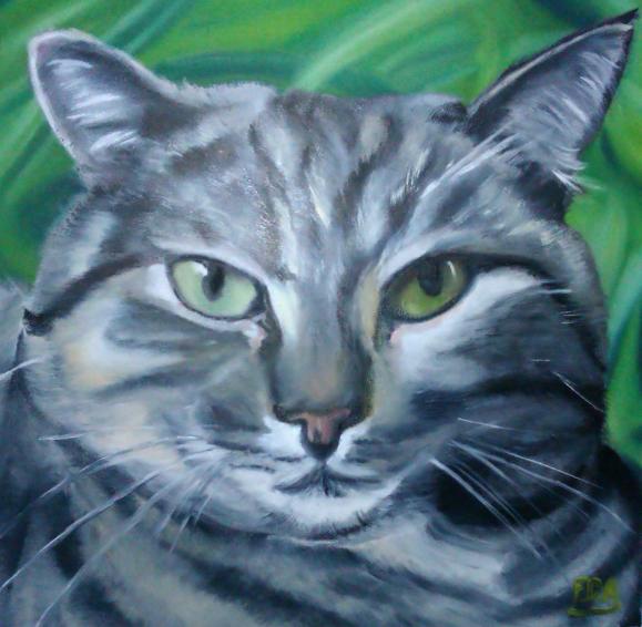 Grou ou un maître chat - Françoise Dauvergne - Click to enlarge