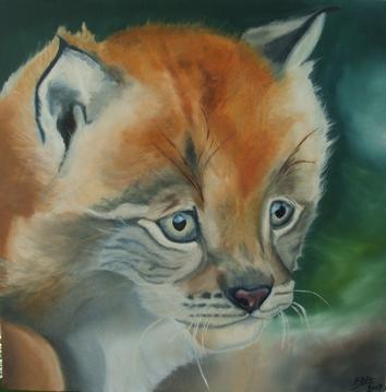 lynx à l'affut - Françoise Dauvergne