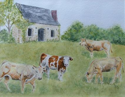 Au pré en Béarn - Murielle Marquebielle