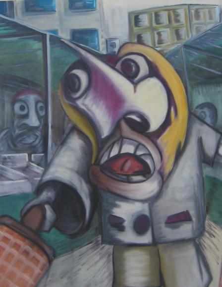 la vieille au marché - François Devreux
