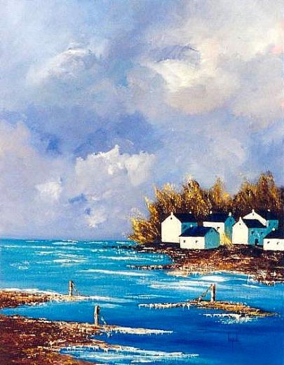 107 Bleu Azur  65x50 - Geneviève Lagarde