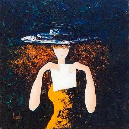 116  Lettre à Rosalie  40x40 - Geneviève Lagarde