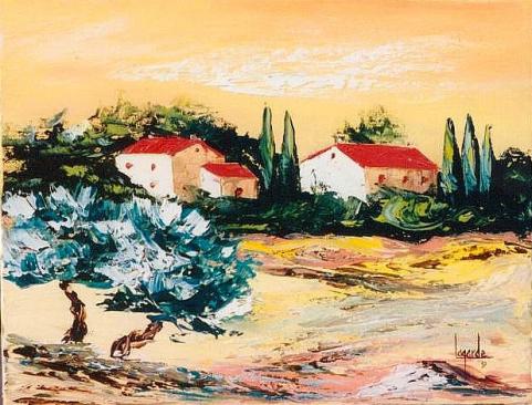 159  Soleil couchant de Provence - Geneviève Lagarde