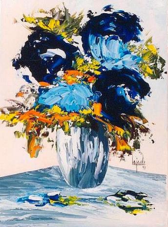 177 Roses bleues - Geneviève Lagarde