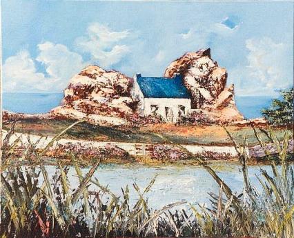 44  La maison entre les rochers - Geneviève Lagarde