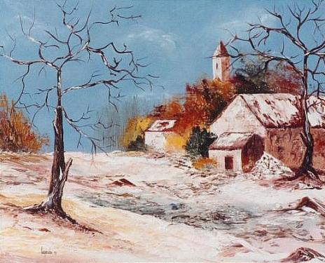 87 Le clocher du village - Geneviève Lagarde