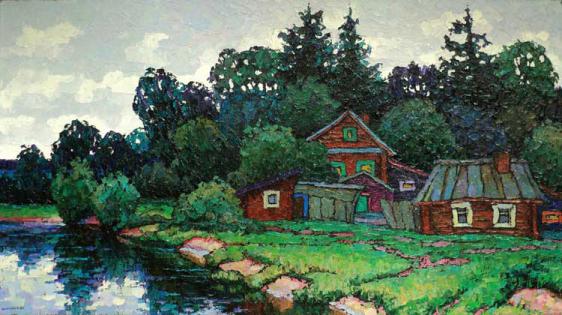 Evening. Sketch. - Valery Veselovsky