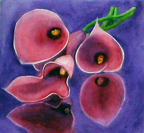 Calla Lillies Reflextion - Bernie Elliott