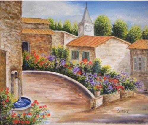 Village fleuri - Svetlana Guitard