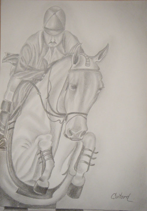 Cavalier en action - Svetlana Guitard
