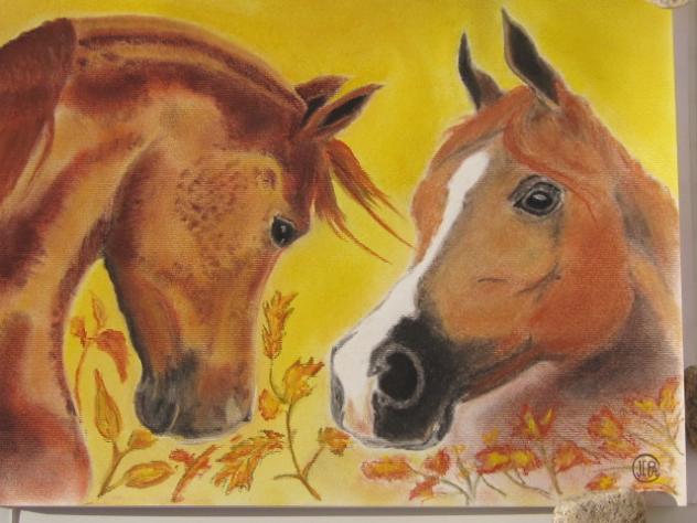 Chevaux arabe - Jean-Claude Ciutad-Savary - Cliquer pour afficher en grand