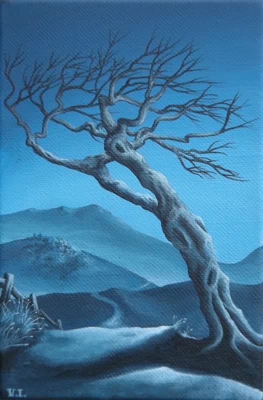 Arbre bleu - Virginie Iztueta