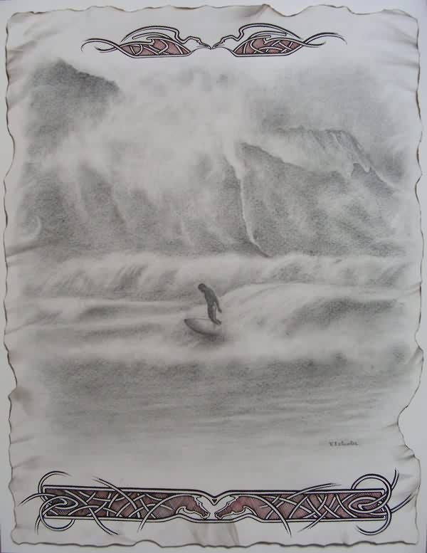 Surf en Bretagne - Virginie Iztueta - Cliquer pour afficher en grand