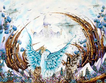 La licorne, le sage et les châteaux. - Michele Vincent