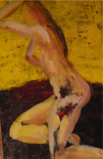 Giovane ragazza seduta - F. Gislon