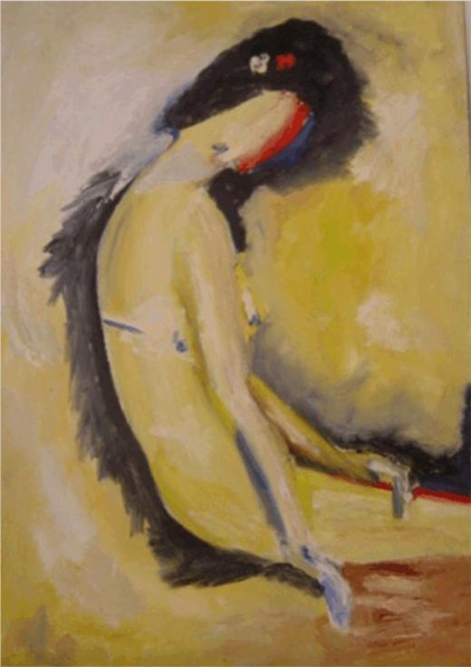 Ragazza in costume - F. Gislon