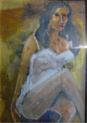 Donna in bianco - F. Gislon