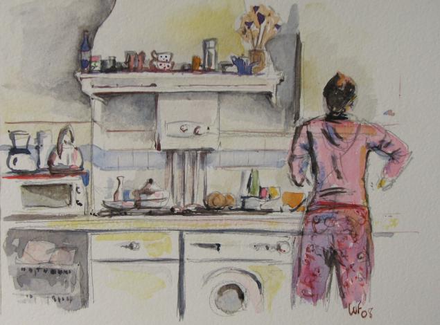 Kitchen scene - William Fletcher - Cliquer pour afficher en grand