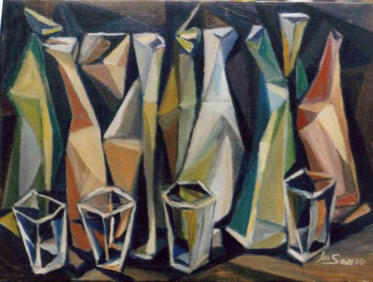 Bottles and glasses - Cosimo Lo Savio