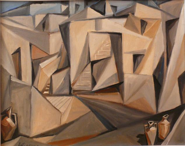 Houses and amphoras - Cosimo Lo Savio - Click to enlarge