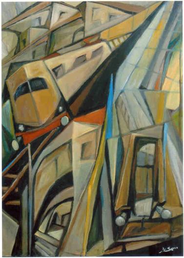 The train at the station - Cosimo Lo Savio