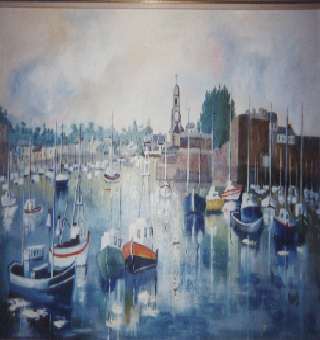 Le port de Concarneau . - Marcelle Lugez