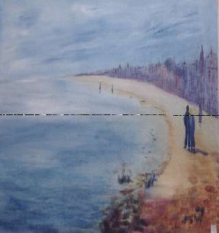 Prommenade en baie . - Marcelle Lugez