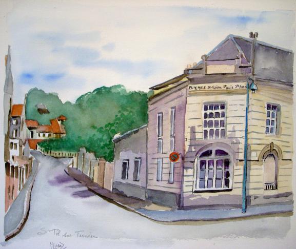 Saint-pol, le centre ville. - Marcelle Lugez - Click to enlarge