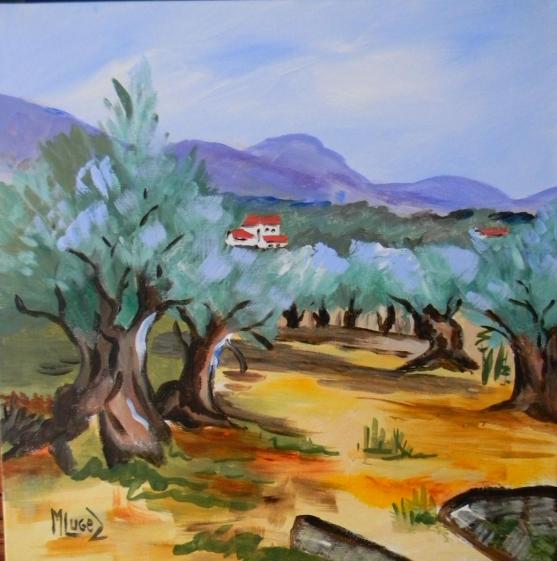 Les oliviers - Marcelle Lugez