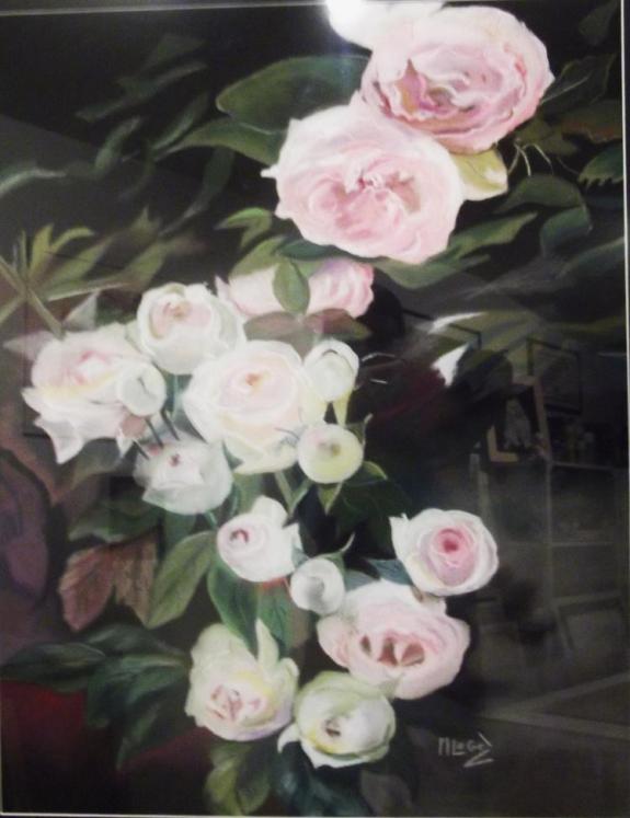 Roses anciennes - Marcelle Lugez
