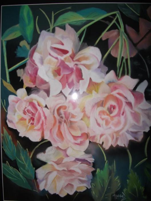 Jetée de roses . - Marcelle Lugez