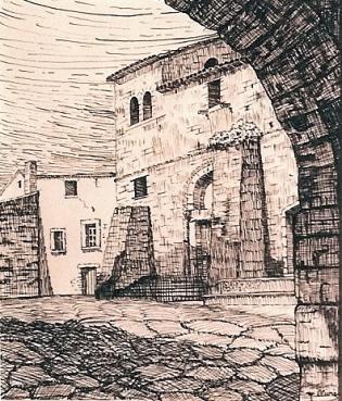 Coin de village espagnol - Michèle Ollivier