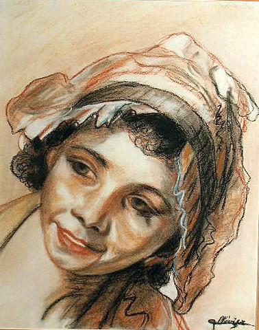 Jeune fille du XVIIIème - Michèle Ollivier