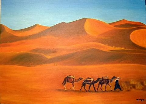 Nomade dans le désert - Michèle Ollivier